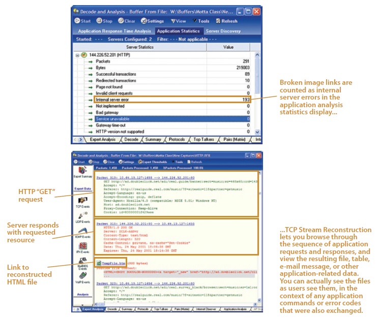 Network Instruments TCP Stream Analysis