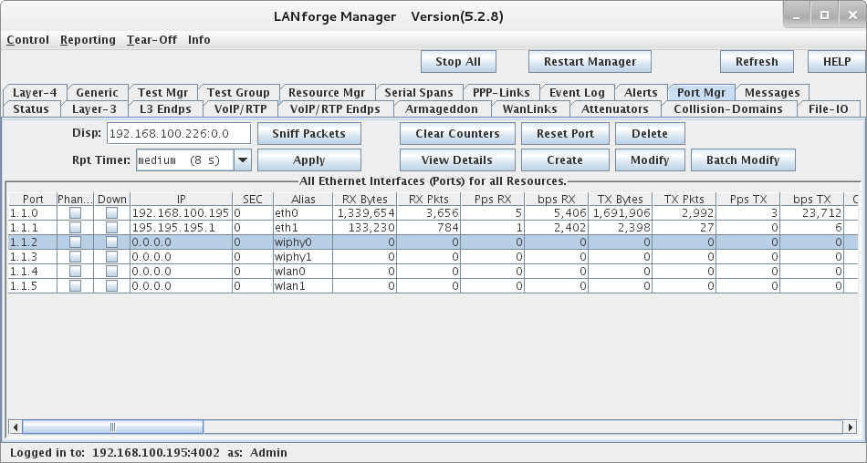 Candela Wifi LANforge Manager 