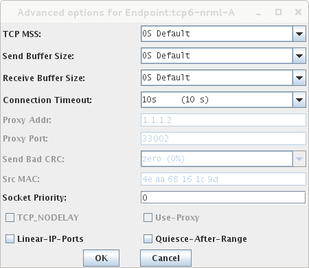 LANforge Advanced endpoint configuration