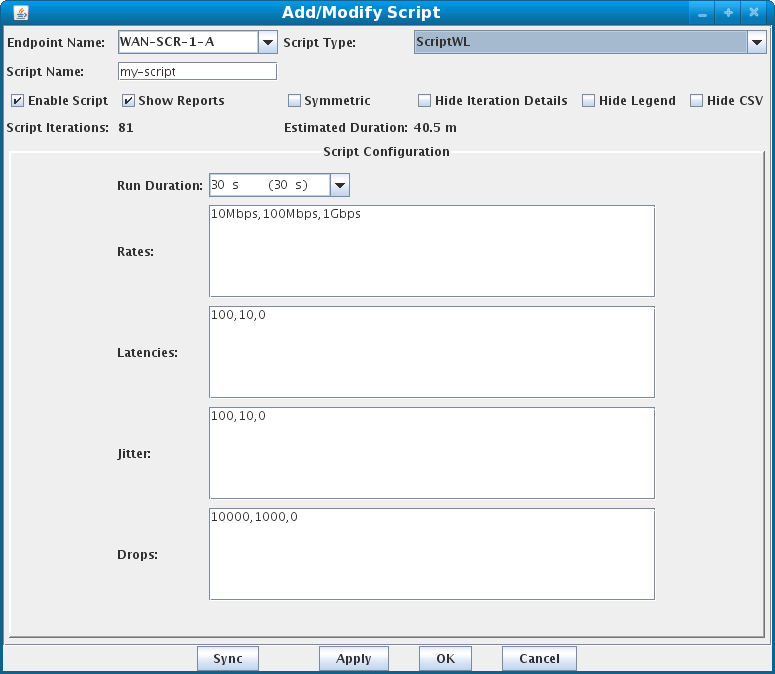 LANforge-GUI Network Emulation Scripting