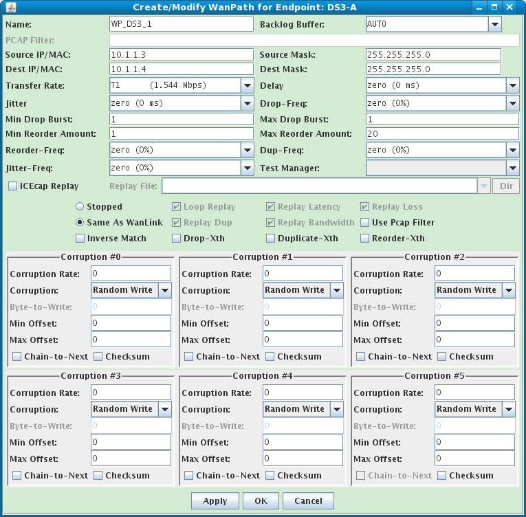 LANforge-GUI Network Emulation WanPath Creation