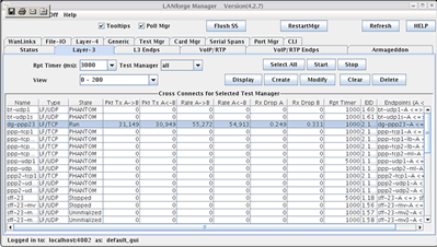 Canela LANforge FIRE Traffic Generator Layer 3 Cross Connect