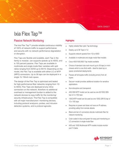 Flex Tap Data Sheet