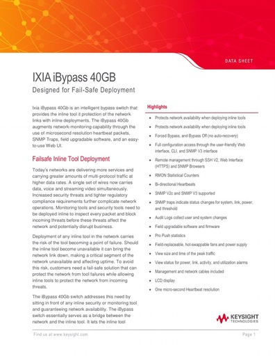 iBypass40g Datasheet