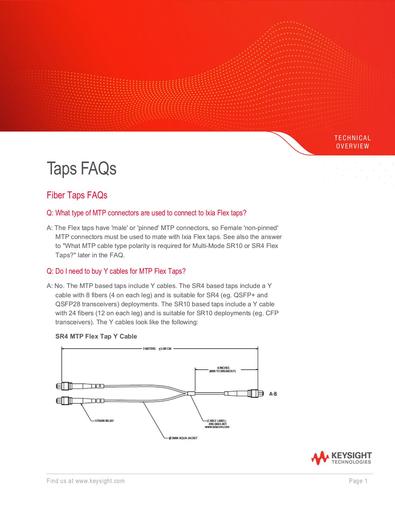 Taps FAQs