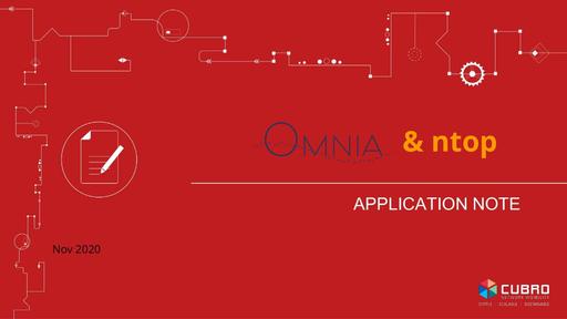 Omnia as Network Sensor up to Terabit Bandwidth