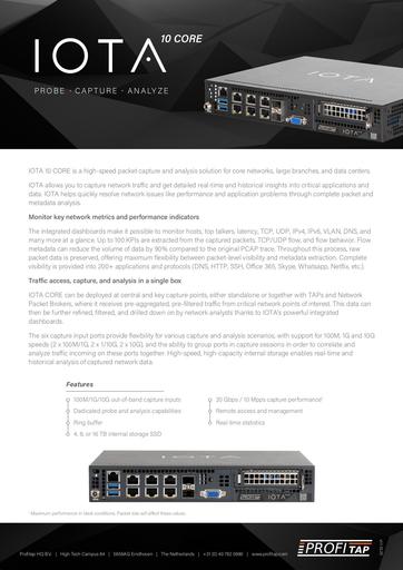 IOTA 10 CORE Datasheet