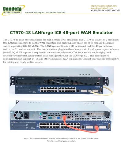 CT970-48 LANforge ICE 48-port WAN Emulator