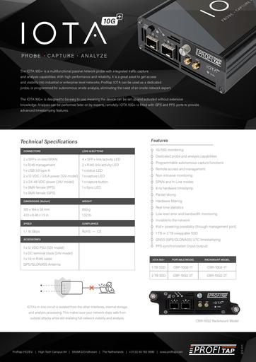 IOTA 10G Plus Datasheet