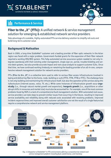 FTTx Use Case